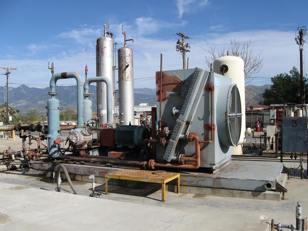 Gas reciprocating compressors in a plant