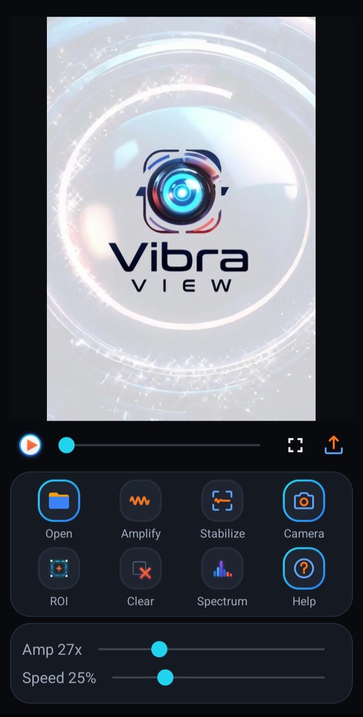 Vibra View Android amplify screen